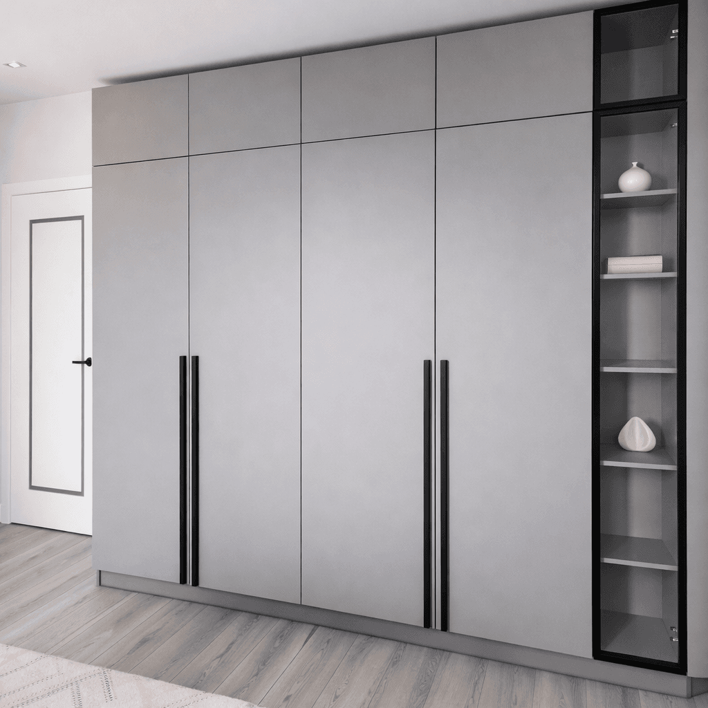 Dressing gris vitrine vue angle — ArtMood Tanger