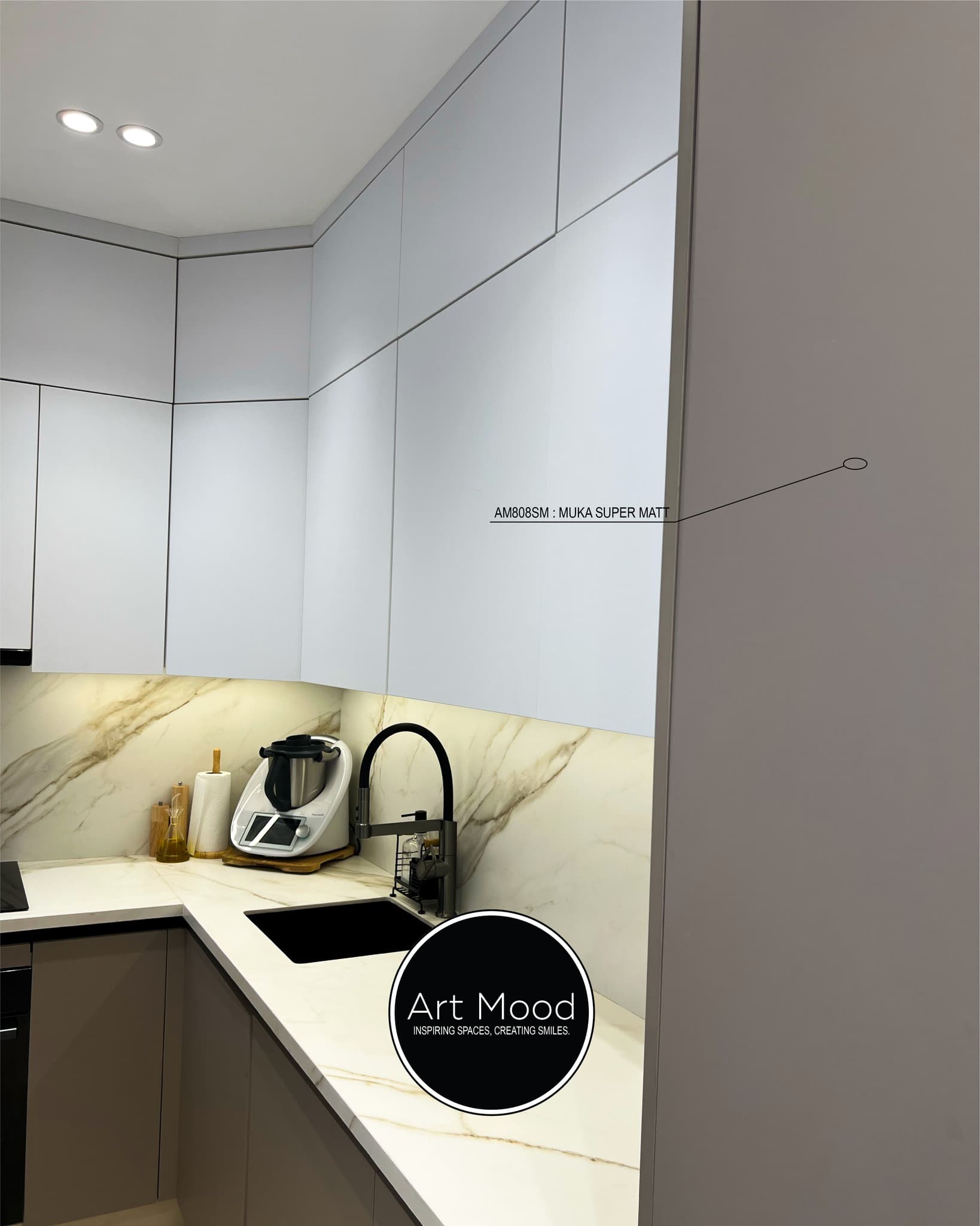 Cuisine design avec vitrine — ArtMood Tanger